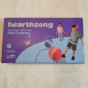Kick Croquet Set NIB Hearthsong Wonderland  Wickets For Kids